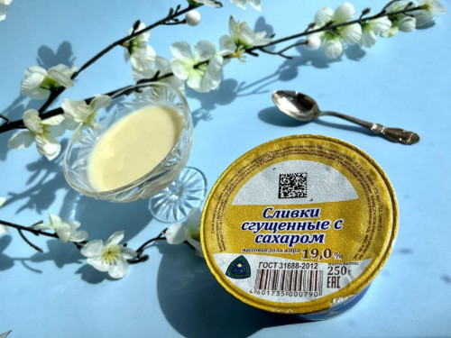 Сливки сгущенные с сахаром